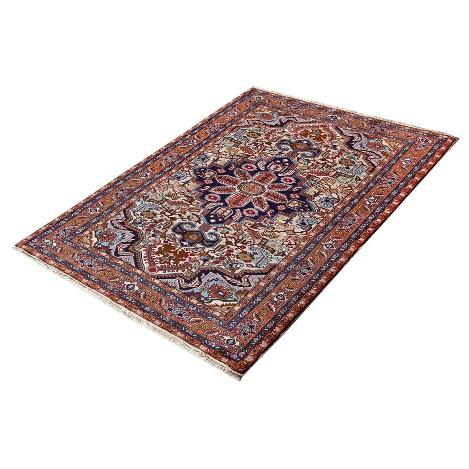 Alfombra persa - Nómada - 210 x 148 cm - multicolor