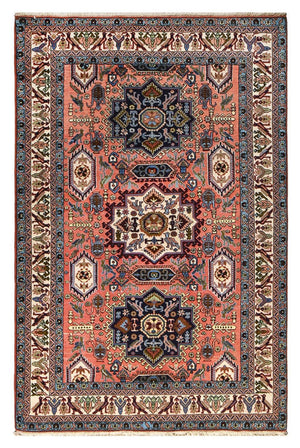 Alfombra persa - Nómada - 203 x 140 cm - salmón