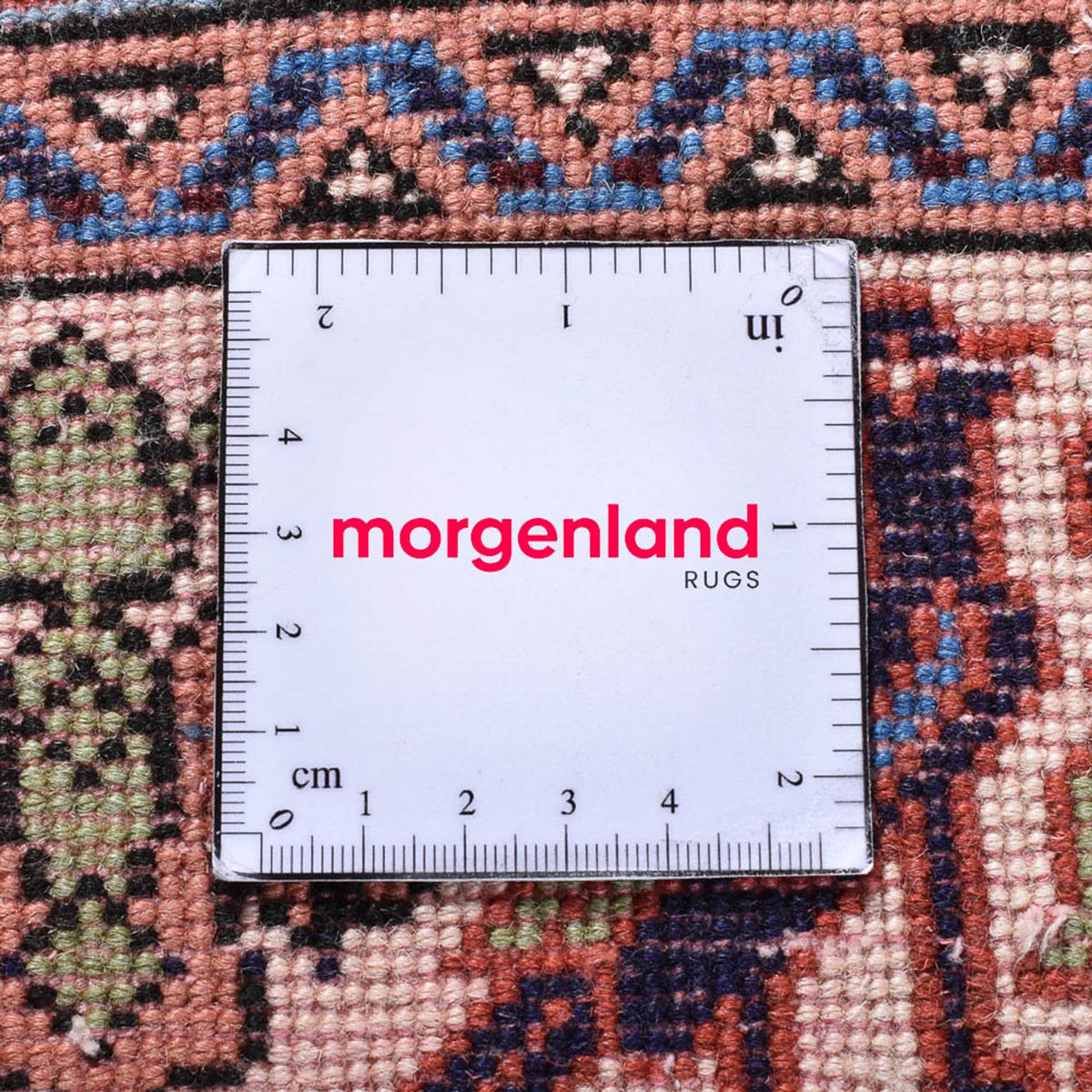 Alfombra persa - Nómada - 203 x 140 cm - salmón