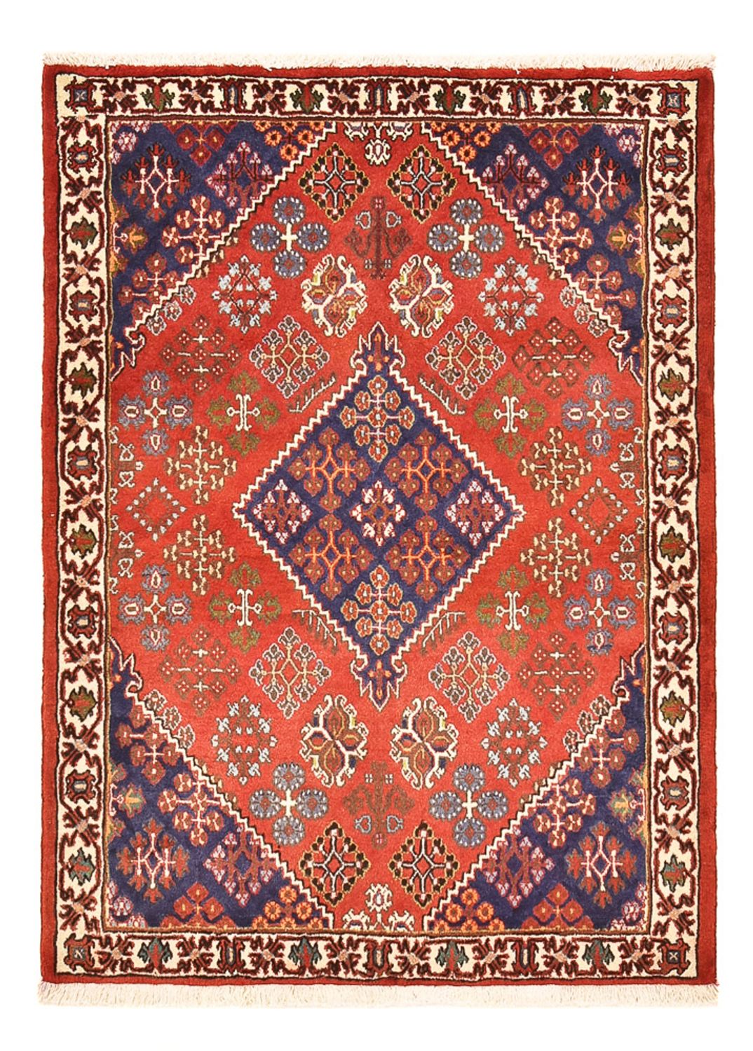Alfombra persa - Nómada - 156 x 110 cm - rojo claro