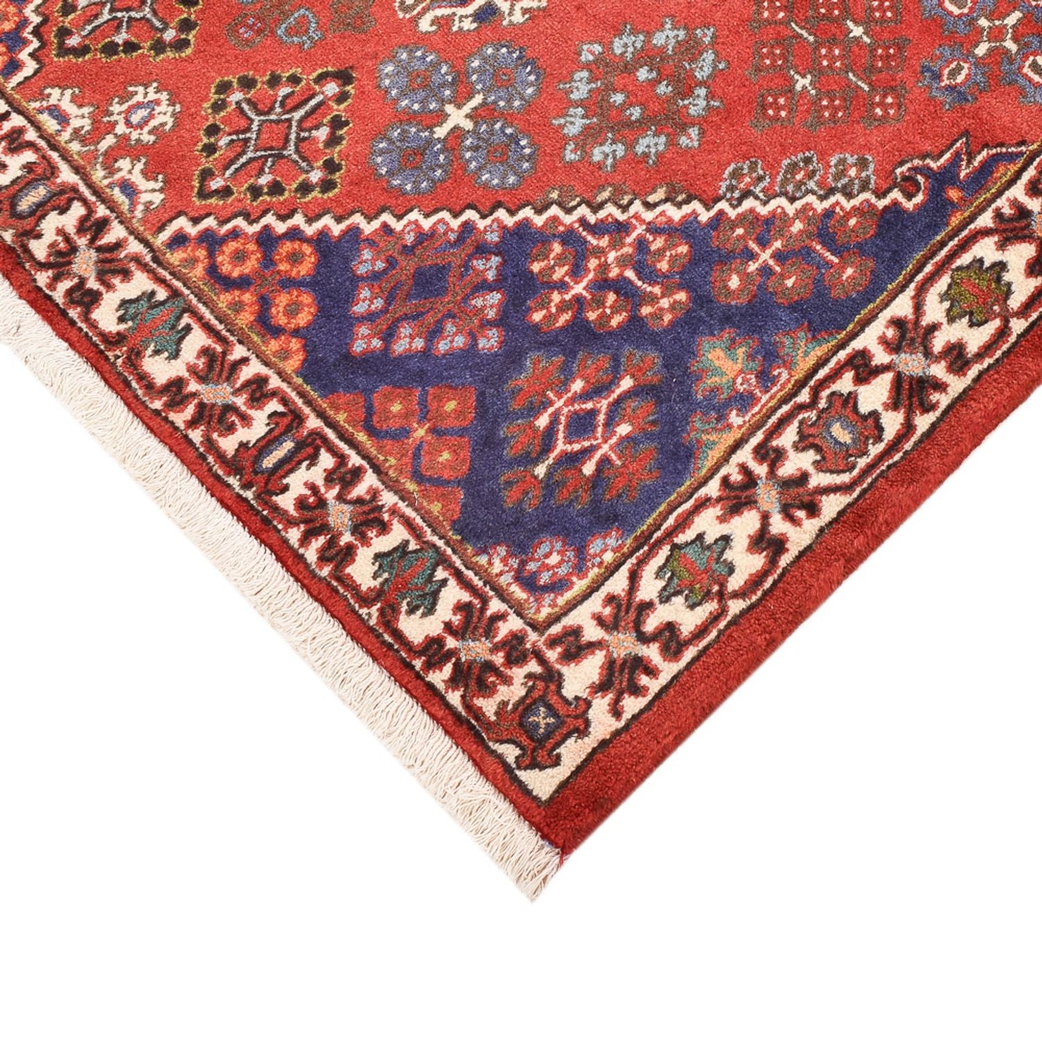 Alfombra persa - Nómada - 156 x 110 cm - rojo claro