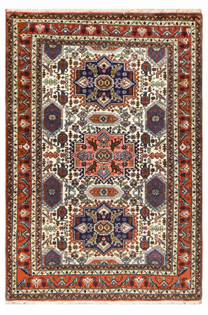 Alfombra persa - Nómada - 194 x 133 cm - multicolor