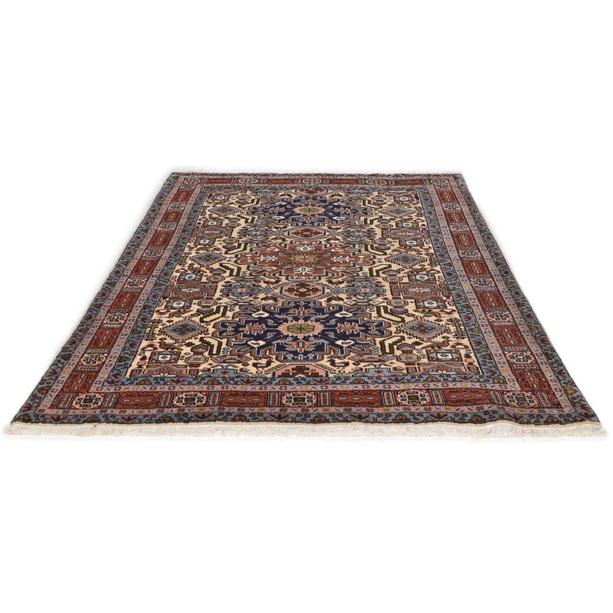 Alfombra persa - Nómada - 206 x 142 cm - multicolor
