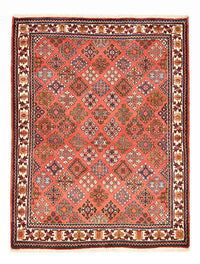 Alfombra persa - Nómada - 150 x 112 cm - rojo claro