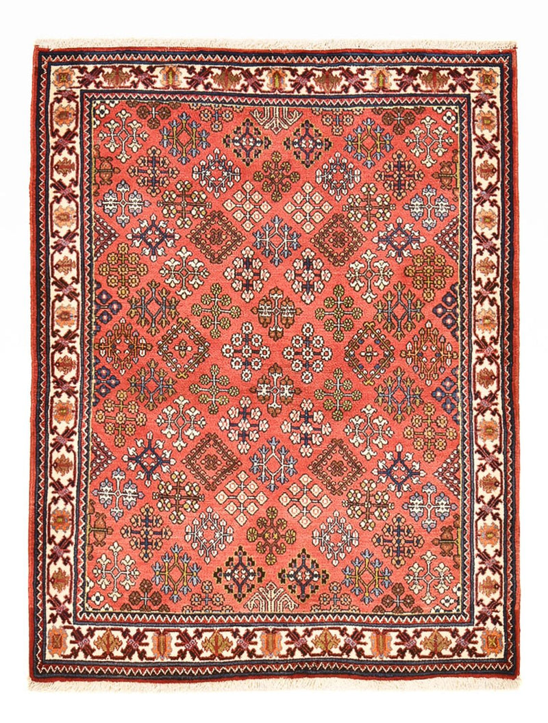 Alfombra persa - Nómada - 150 x 112 cm - rojo claro