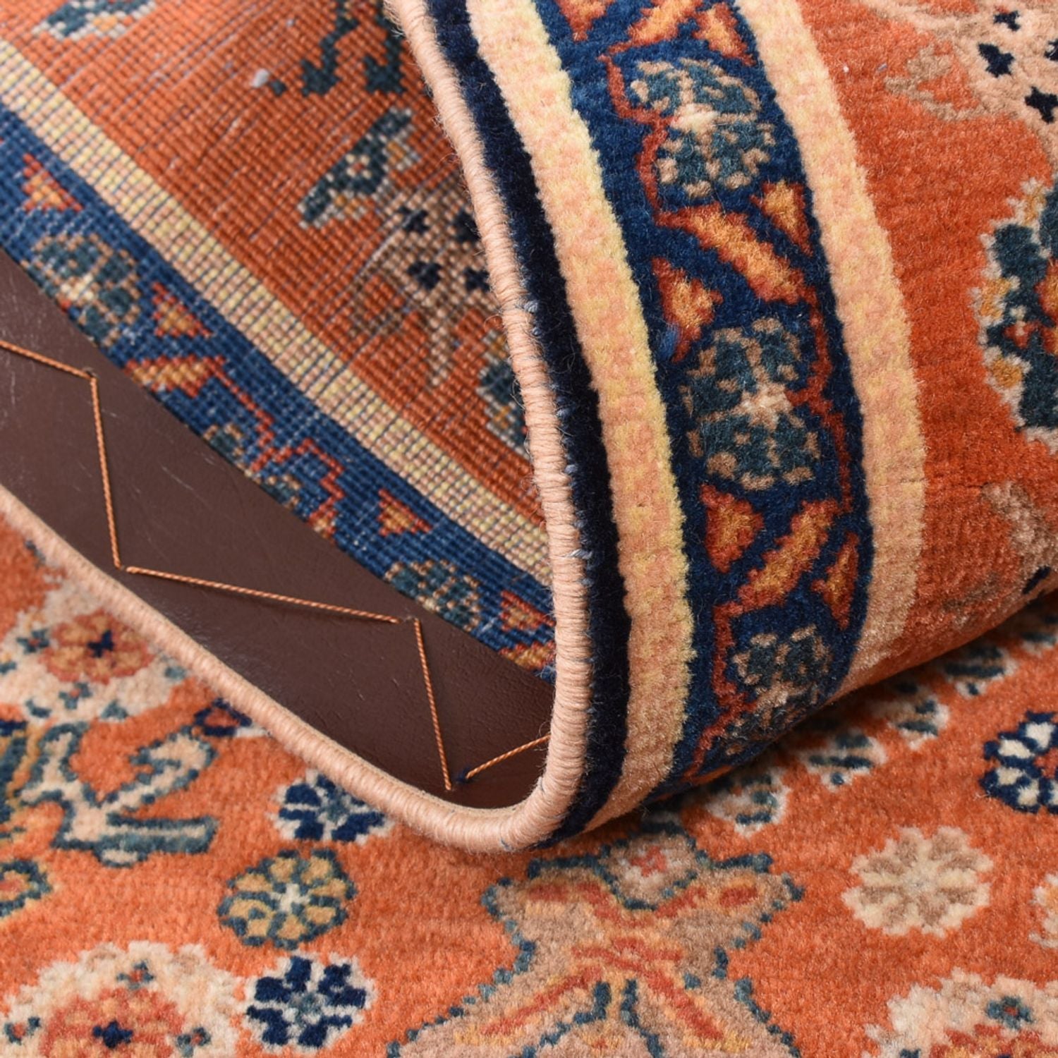 Alfombra persa - Nómada - 124 x 64 cm - naranja