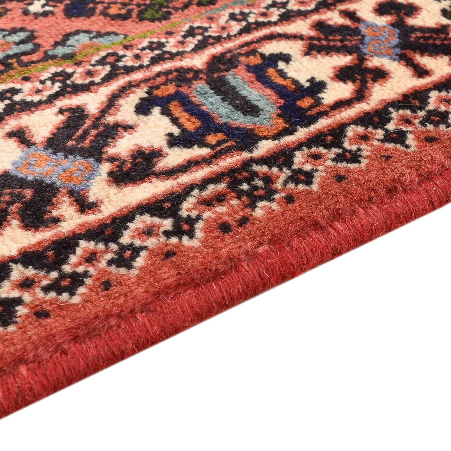 Alfombra persa - Nómada - 165 x 116 cm - rojo claro