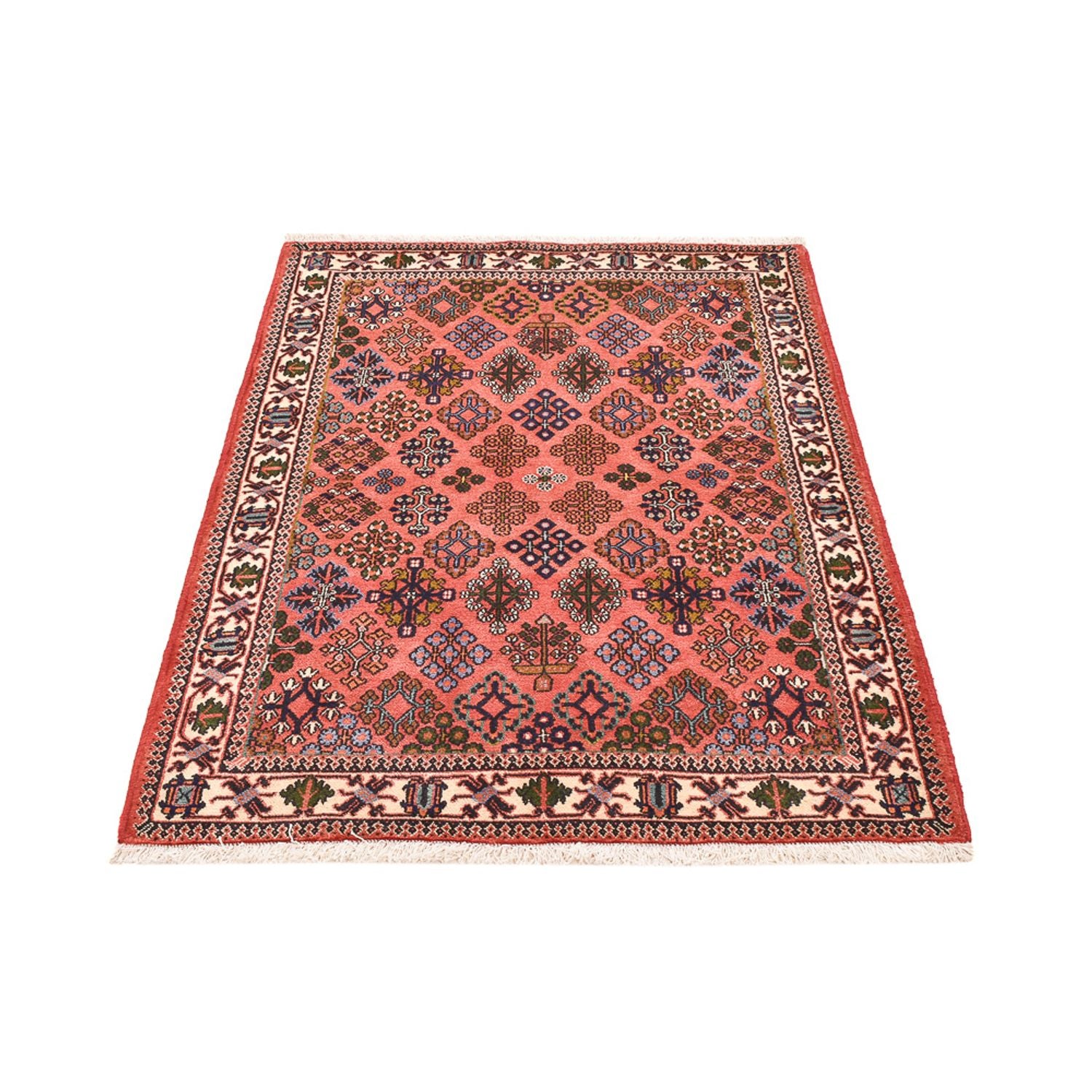 Alfombra persa - Nómada - 165 x 116 cm - rojo claro