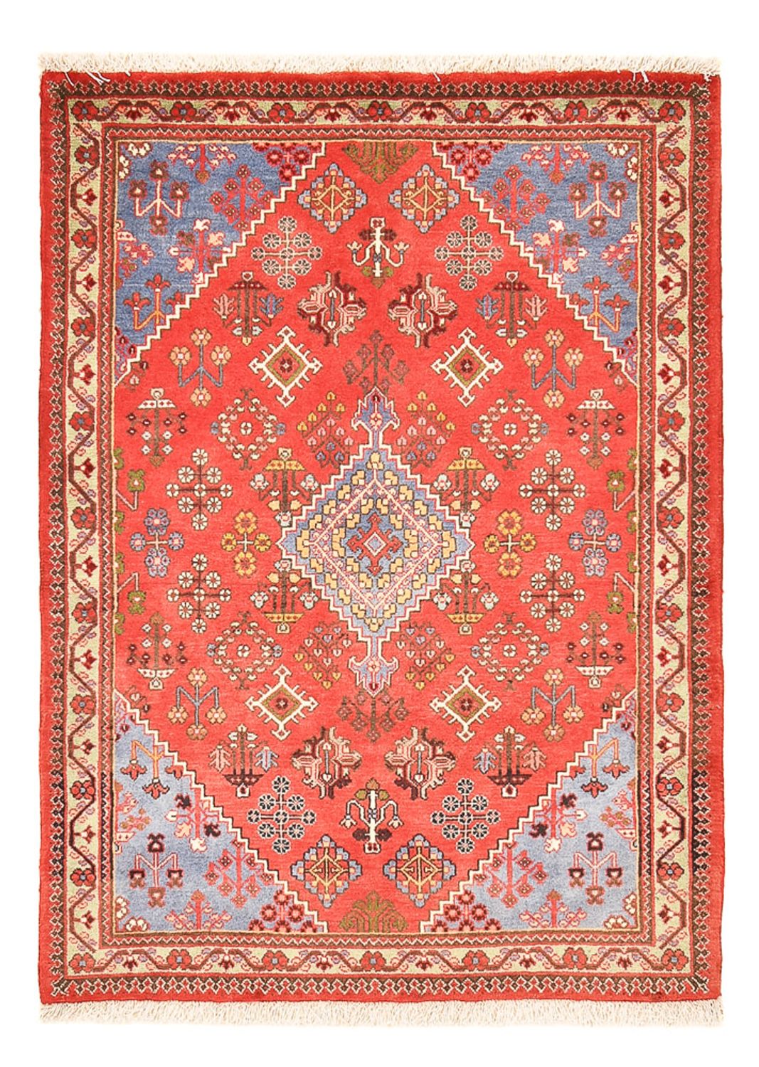 Alfombra persa - Nómada - 160 x 111 cm - rojo