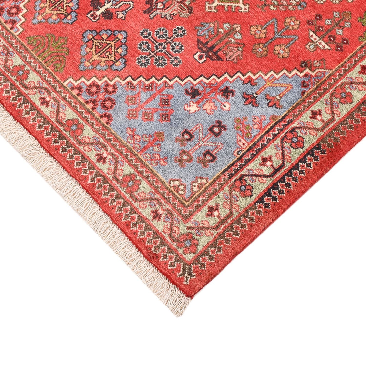 Alfombra persa - Nómada - 160 x 111 cm - rojo