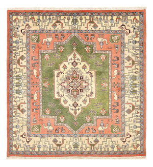 Alfombra persa - Nómada cuadrado  - 208 x 198 cm - verde