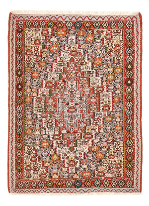 Alfombra Kelim - Oriental - 145 x 118 cm - terracota
