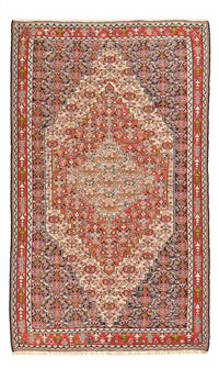 Alfombra Kelim - Oriental - 254 x 150 cm - terracota