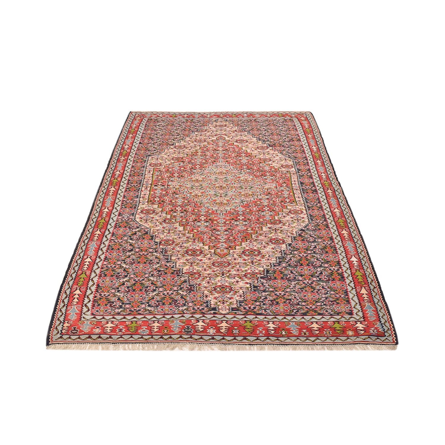 Alfombra Kelim - Oriental - 254 x 150 cm - terracota