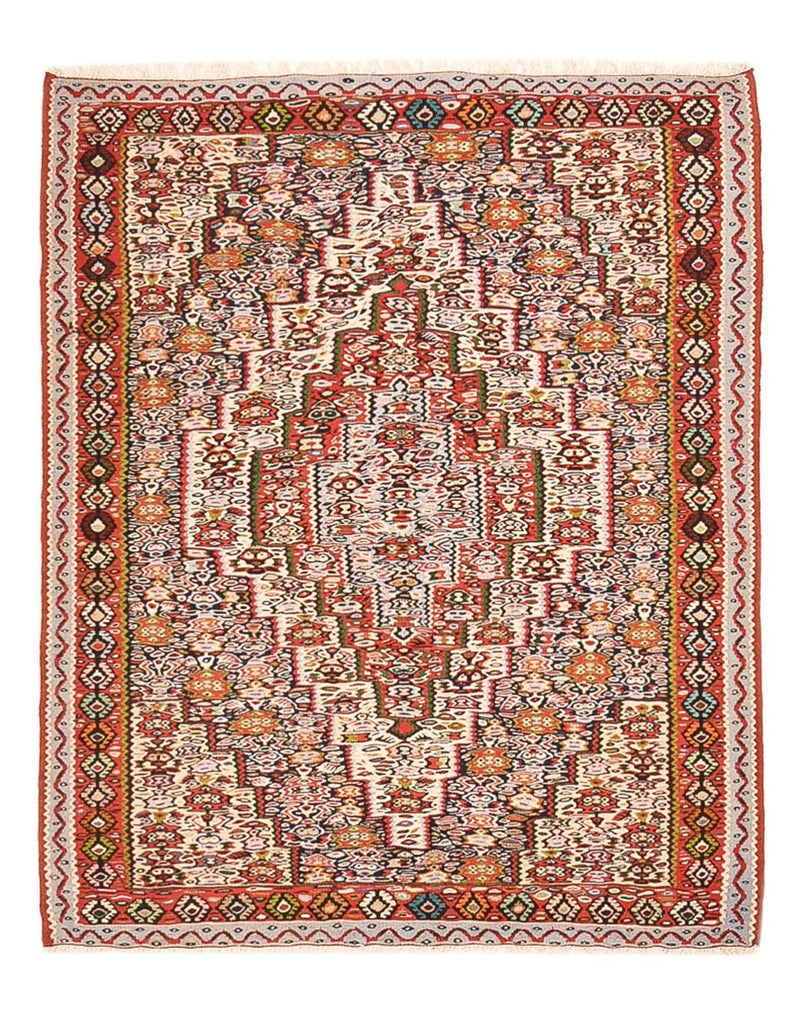 Alfombra Kelim - Oriental - 150 x 118 cm - terracota