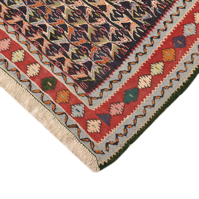 Alfombra Kelim - Oriental cuadrado  - 147 x 130 cm - rojo
