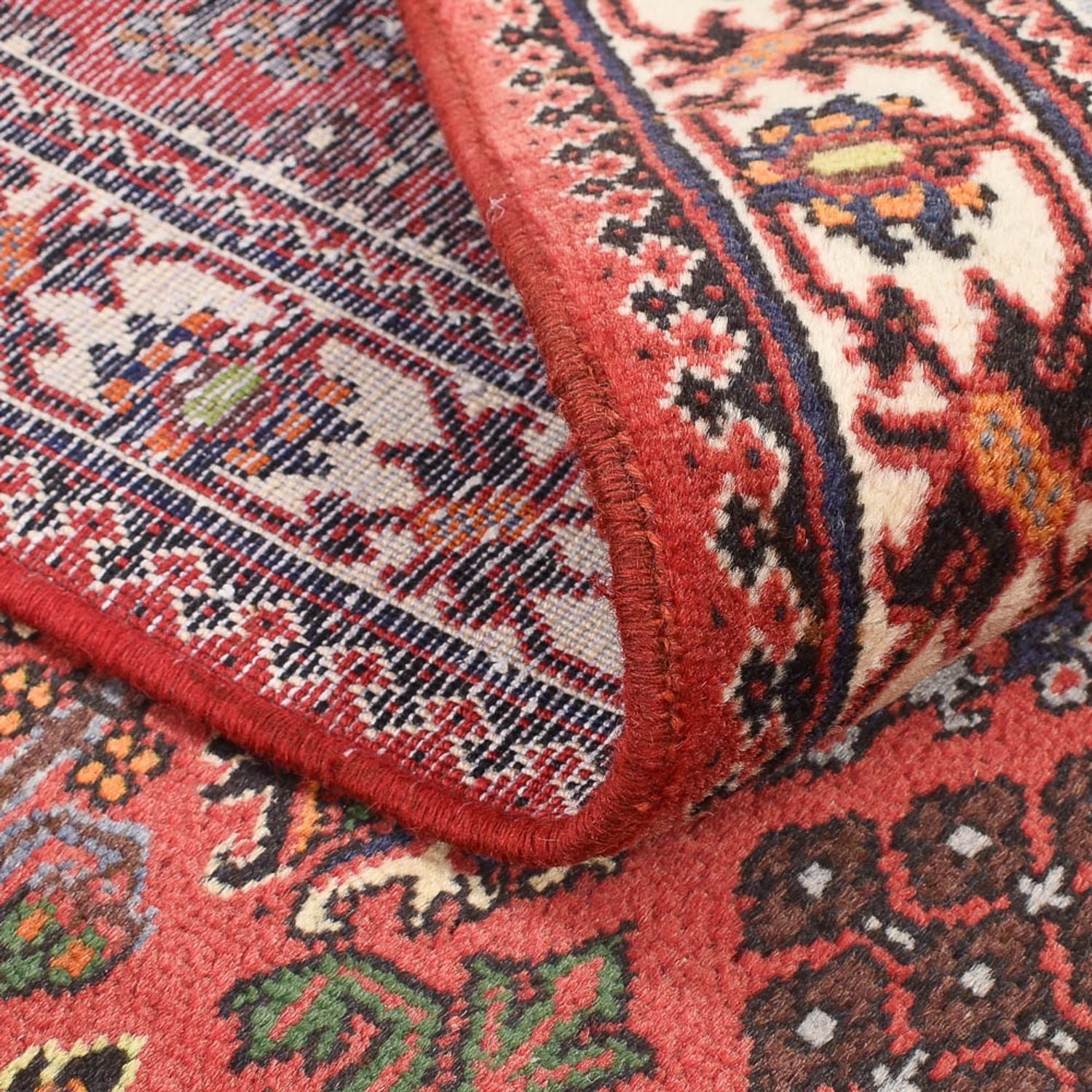 Alfombra persa - Nómada - 159 x 112 cm - rojo claro
