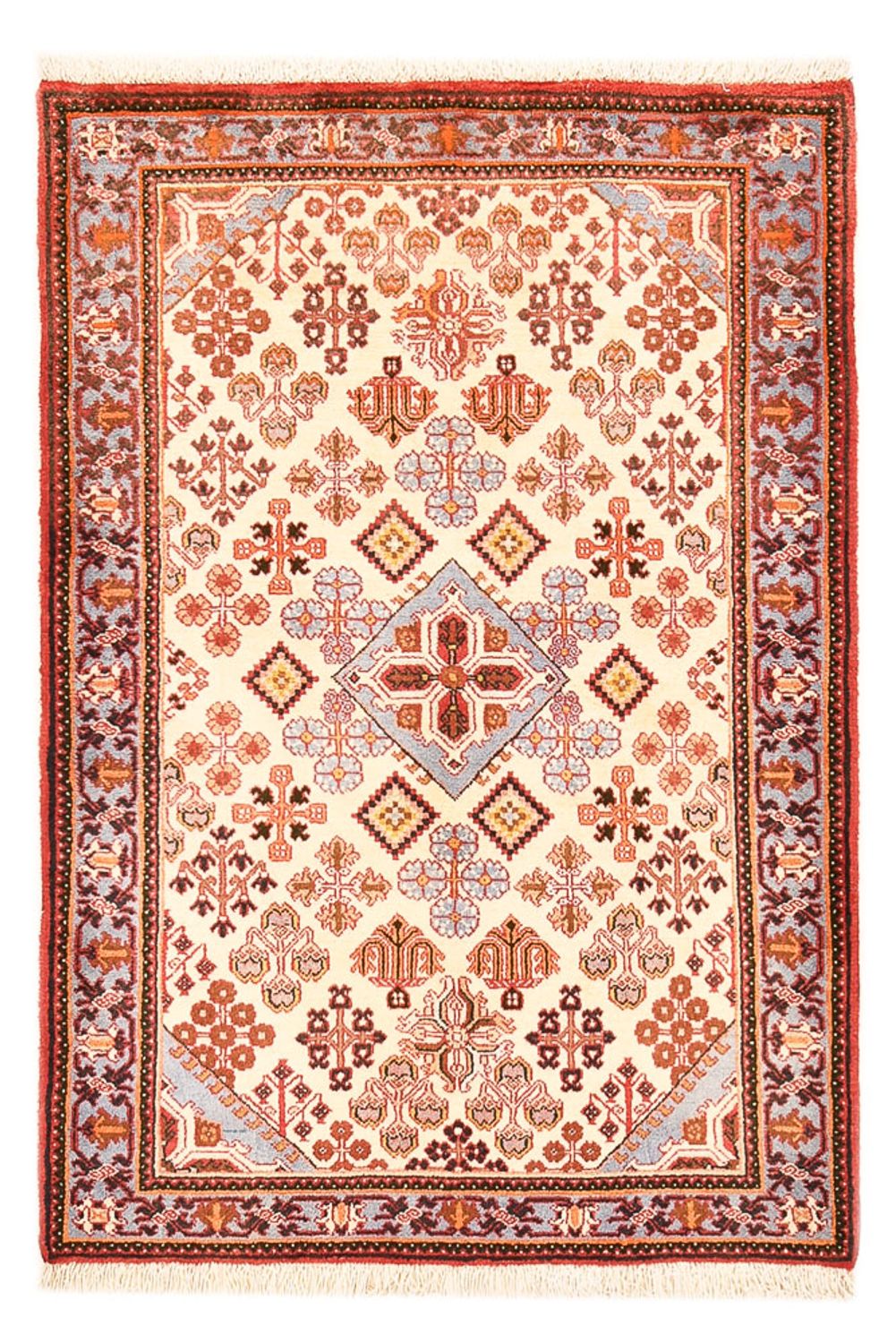 Alfombra persa - Nómada - 156 x 108 cm - rojo claro
