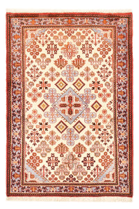 Alfombra persa - Nómada - 156 x 108 cm - rojo claro