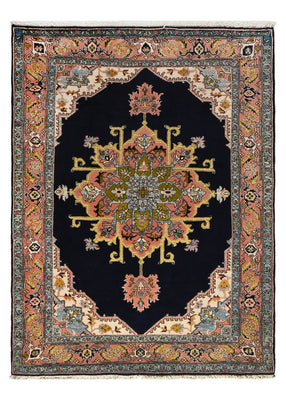 Alfombra persa - Nómada - 206 x 150 cm - azul oscuro