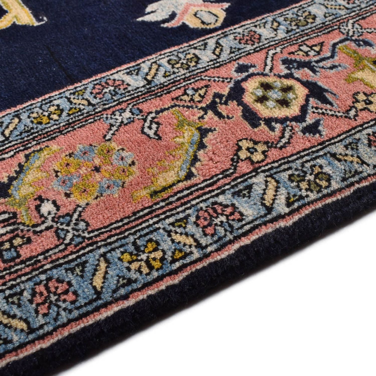 Alfombra persa - Nómada - 206 x 150 cm - azul oscuro