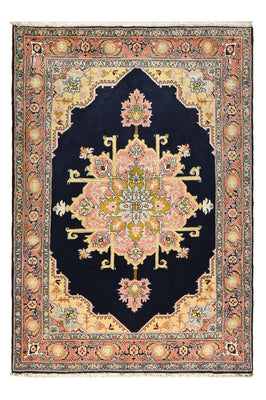 Alfombra persa - Nómada - 218 x 150 cm - azul oscuro