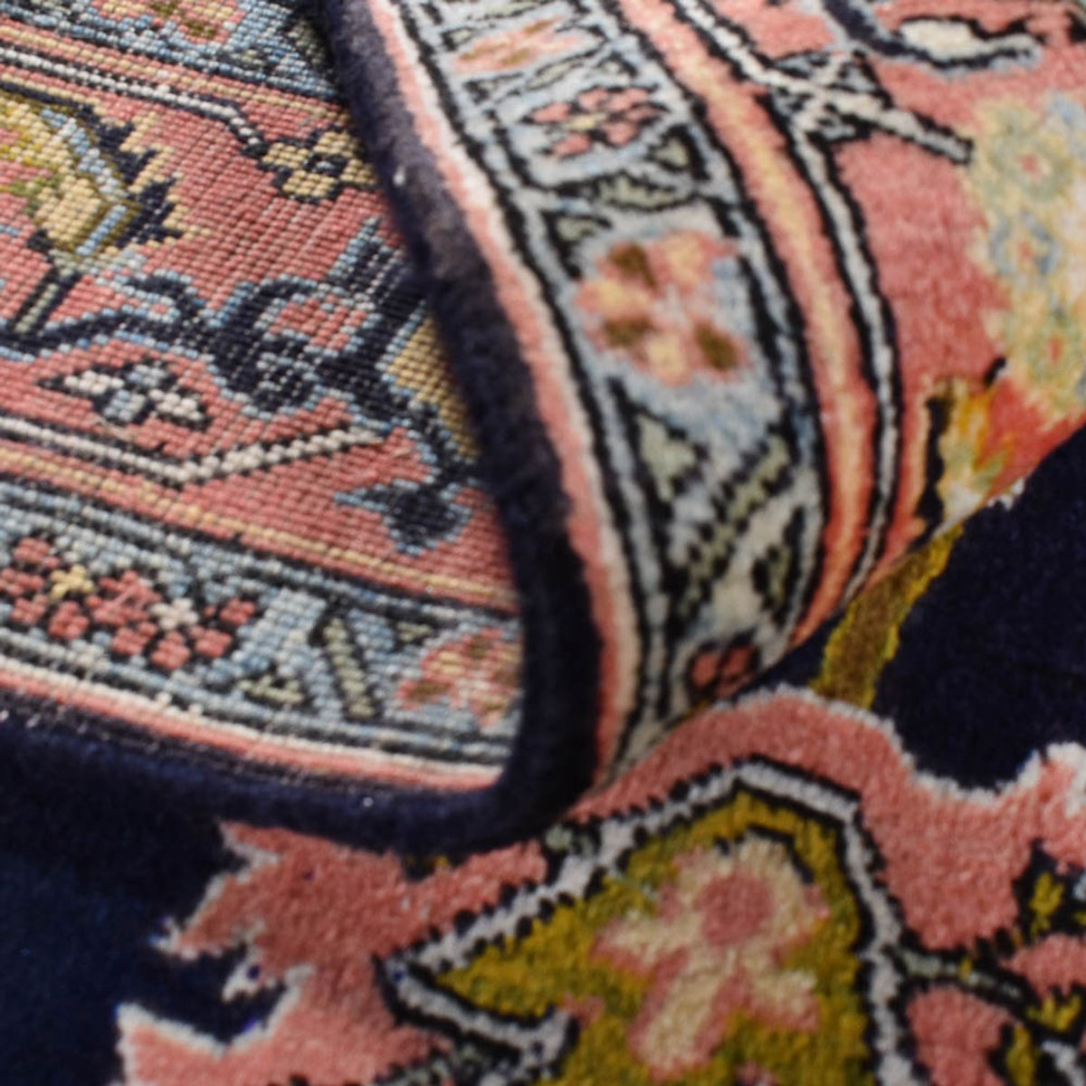 Alfombra persa - Nómada - 218 x 150 cm - azul oscuro