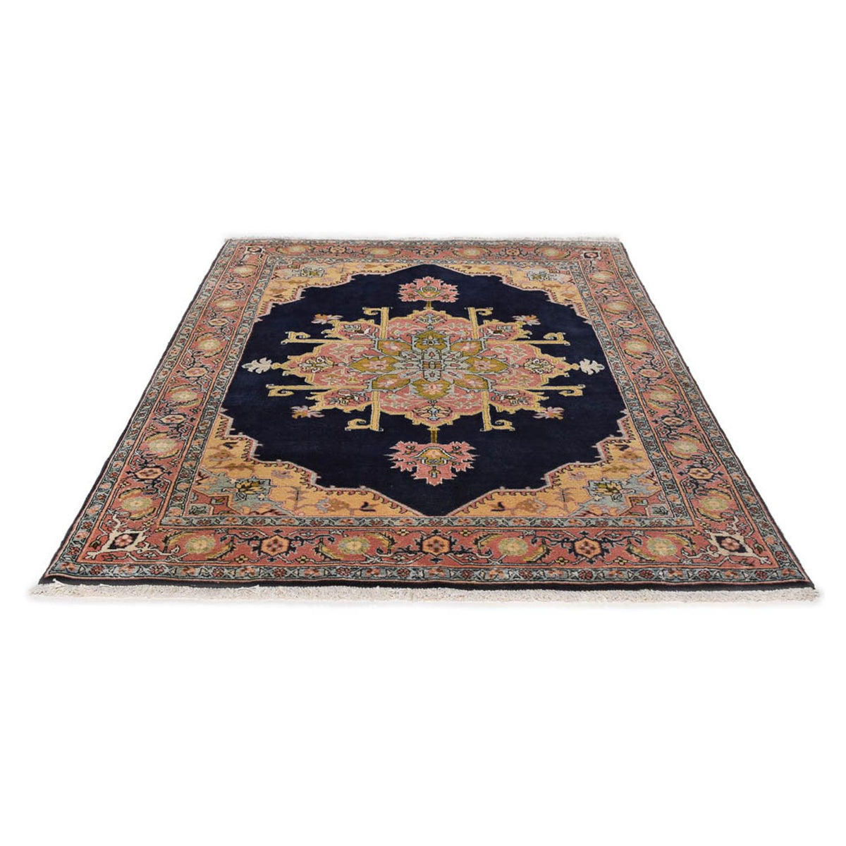 Alfombra persa - Nómada - 218 x 150 cm - azul oscuro