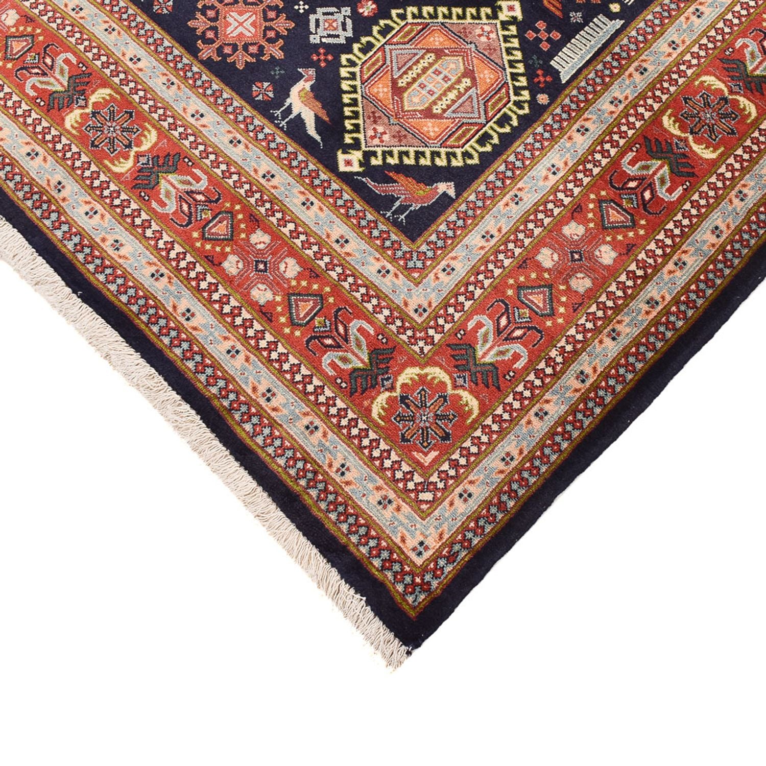 Alfombra persa - Nómada - 228 x 143 cm - beige oscuro