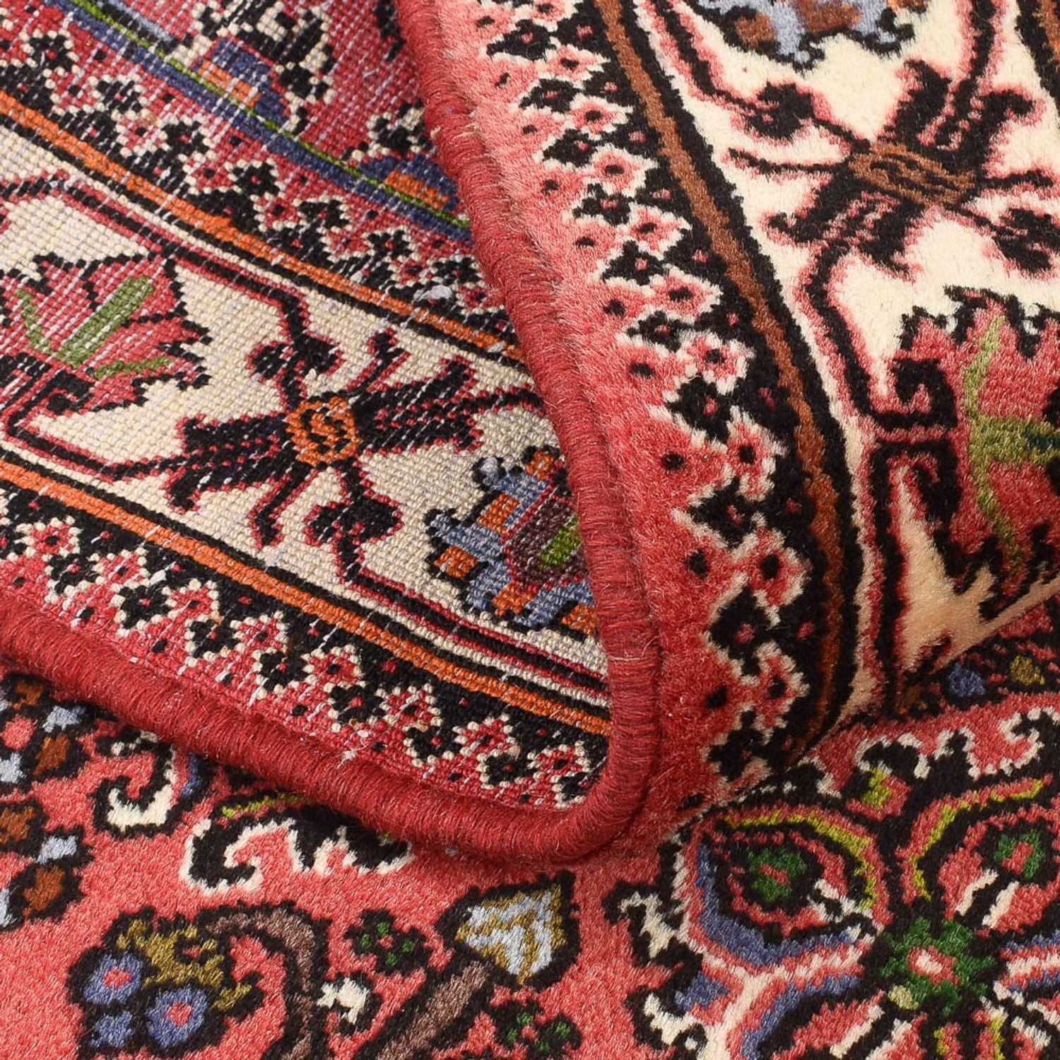 Alfombra persa - Nómada - 146 x 114 cm - multicolor