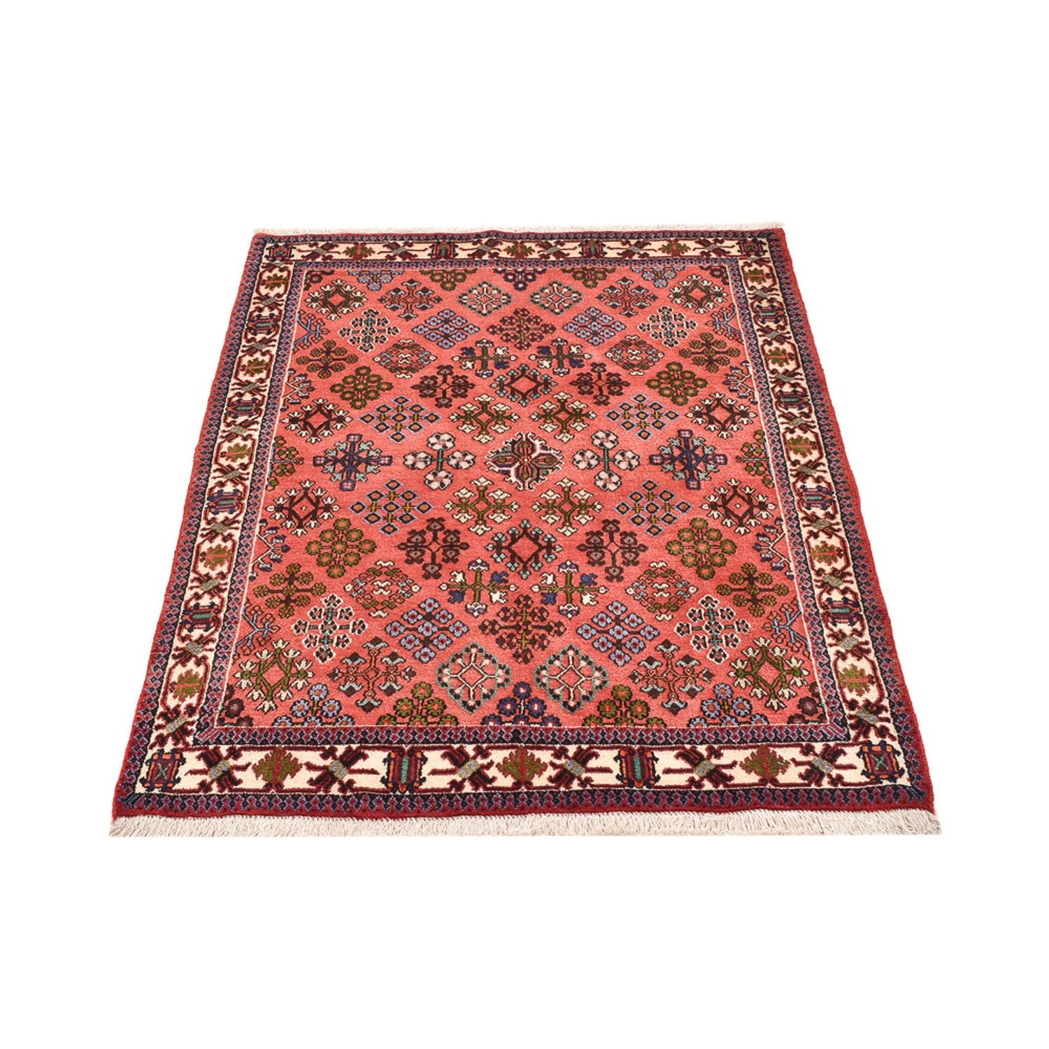 Alfombra persa - Nómada - 158 x 115 cm - rojo claro