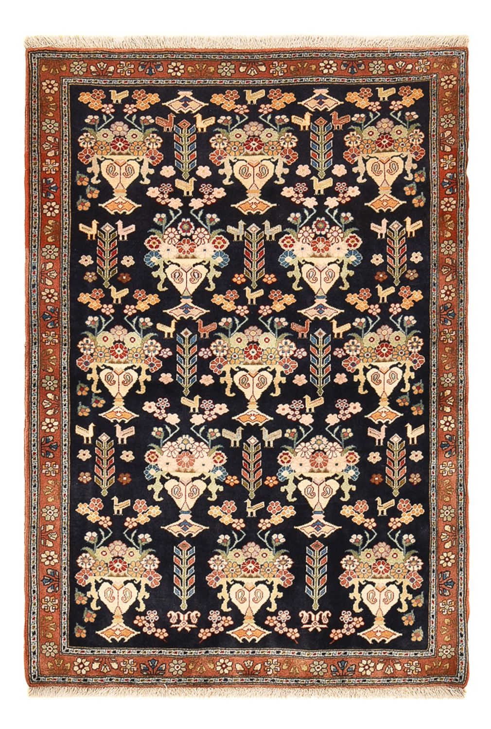 Alfombra persa - Nómada - 173 x 114 cm - azul oscuro