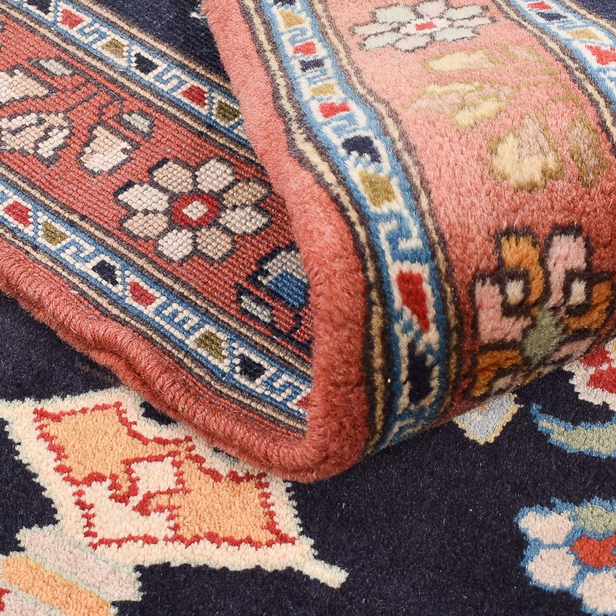 Alfombra persa - Nómada - 173 x 114 cm - azul oscuro