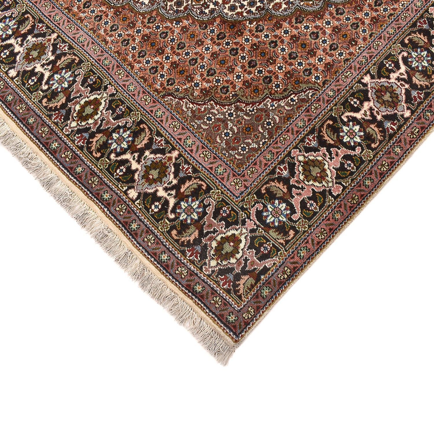 Alfombra Persa - Tabriz - Real cuadrado  - 207 x 204 cm - marrón