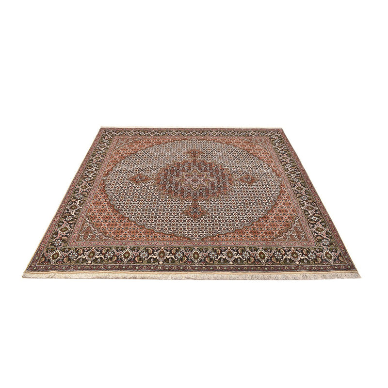 Alfombra Persa - Tabriz - Real cuadrado  - 207 x 204 cm - marrón