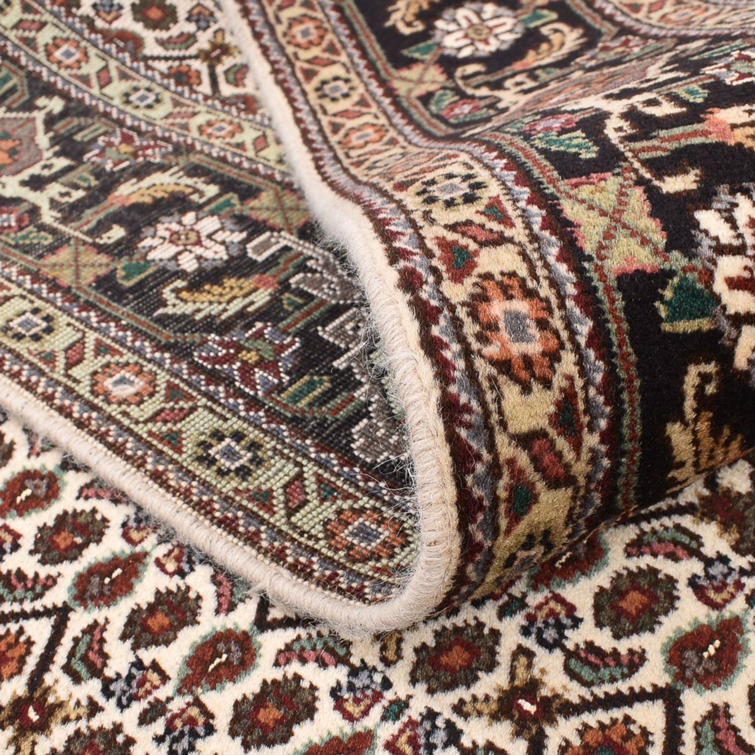 Alfombra Persa - Tabriz - Real cuadrado  - 200 x 200 cm - marrón claro