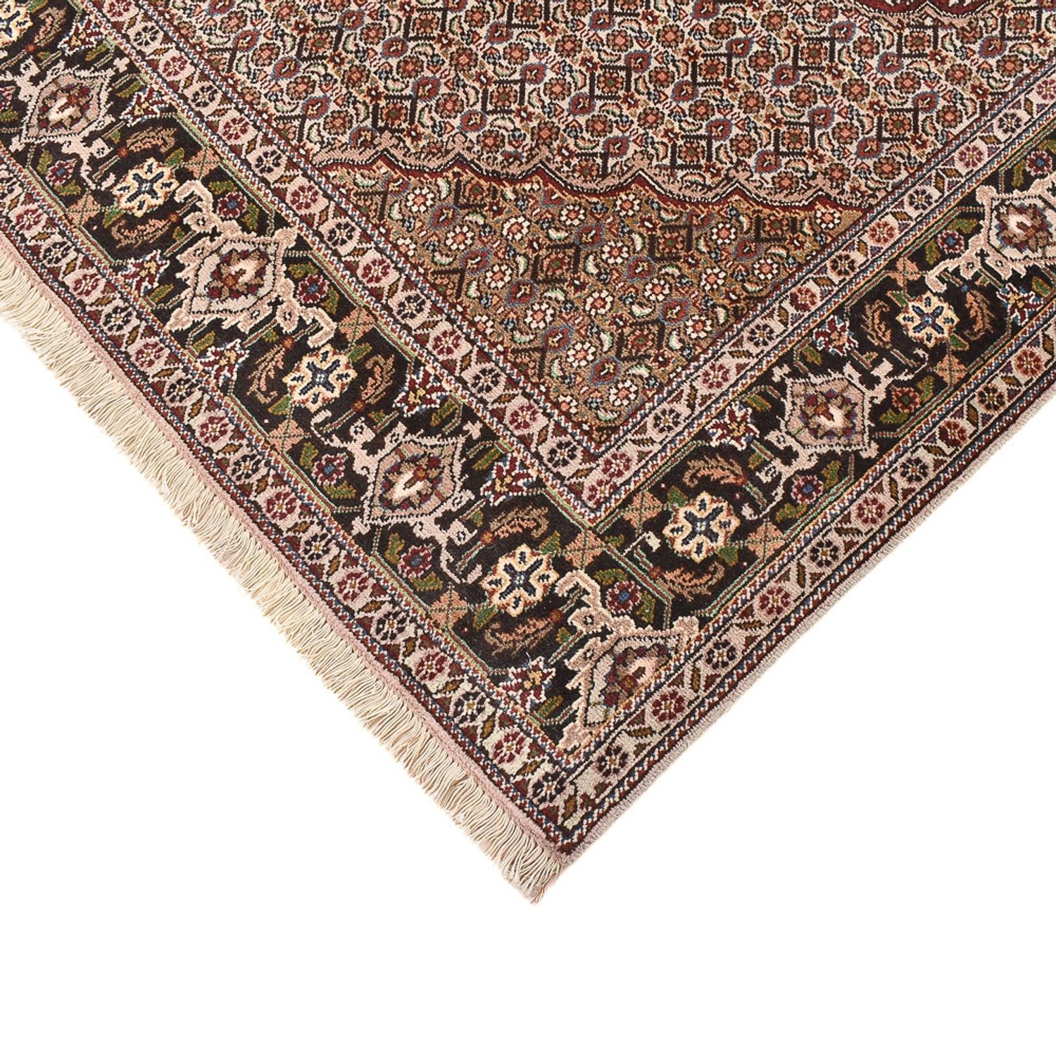 Alfombra Persa - Tabriz - Real cuadrado  - 202 x 196 cm - marrón claro
