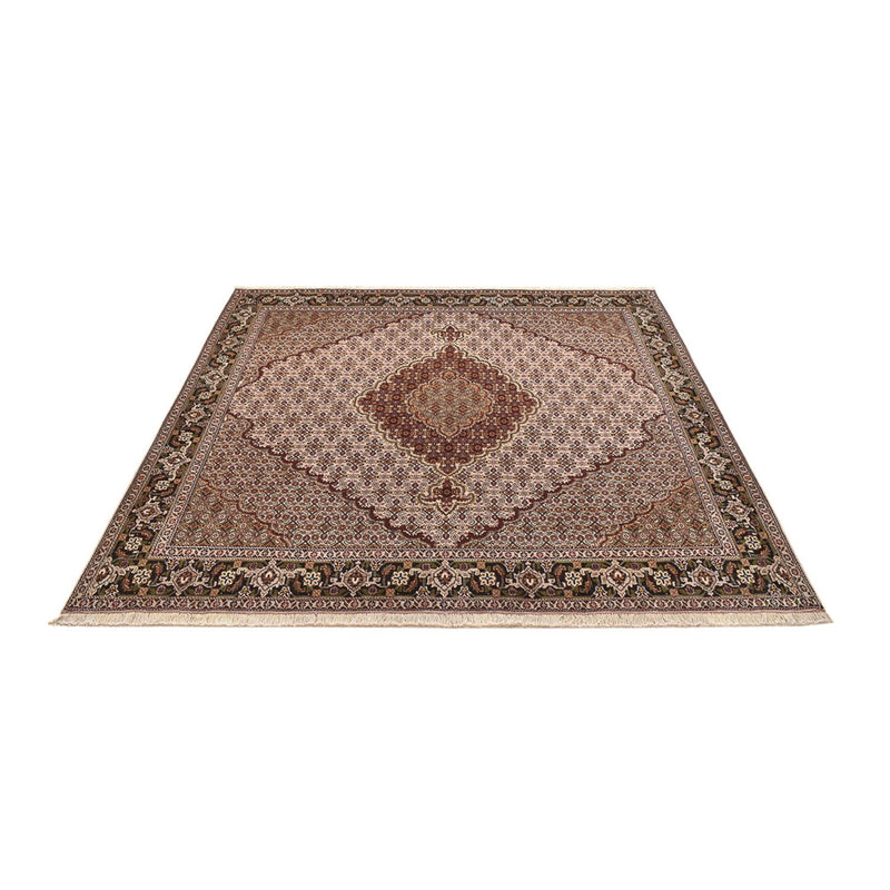 Alfombra Persa - Tabriz - Real cuadrado  - 202 x 196 cm - marrón claro