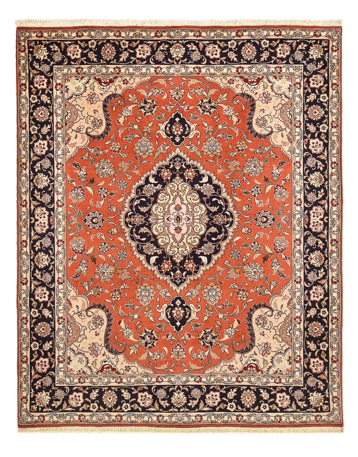 Alfombra Persa - Tabriz - Real - 260 x 200 cm - rojo claro