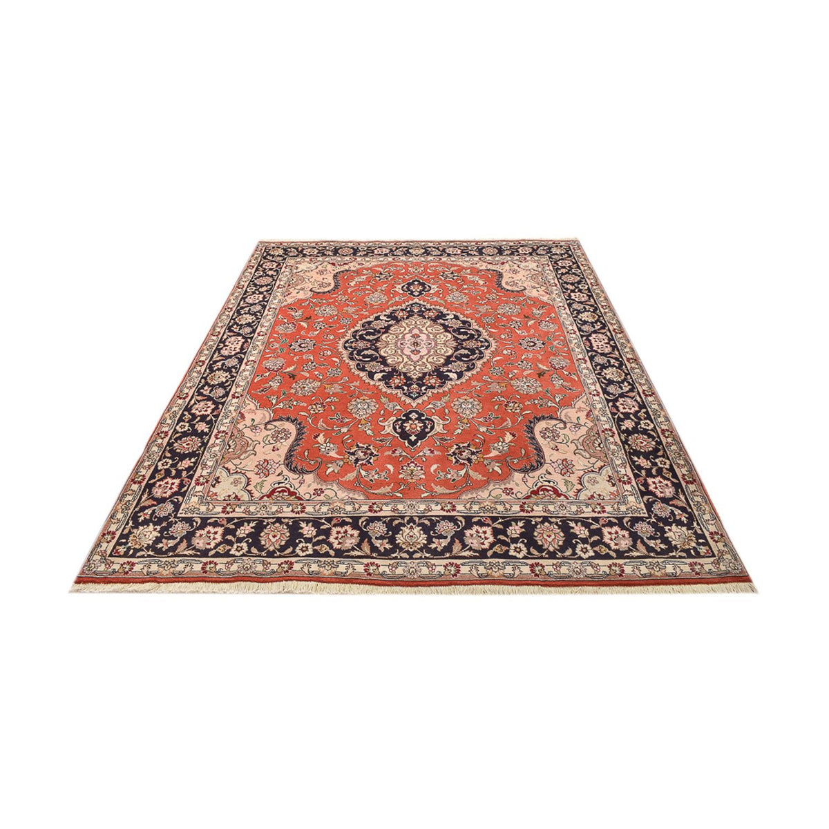 Alfombra Persa - Tabriz - Real - 260 x 200 cm - rojo claro