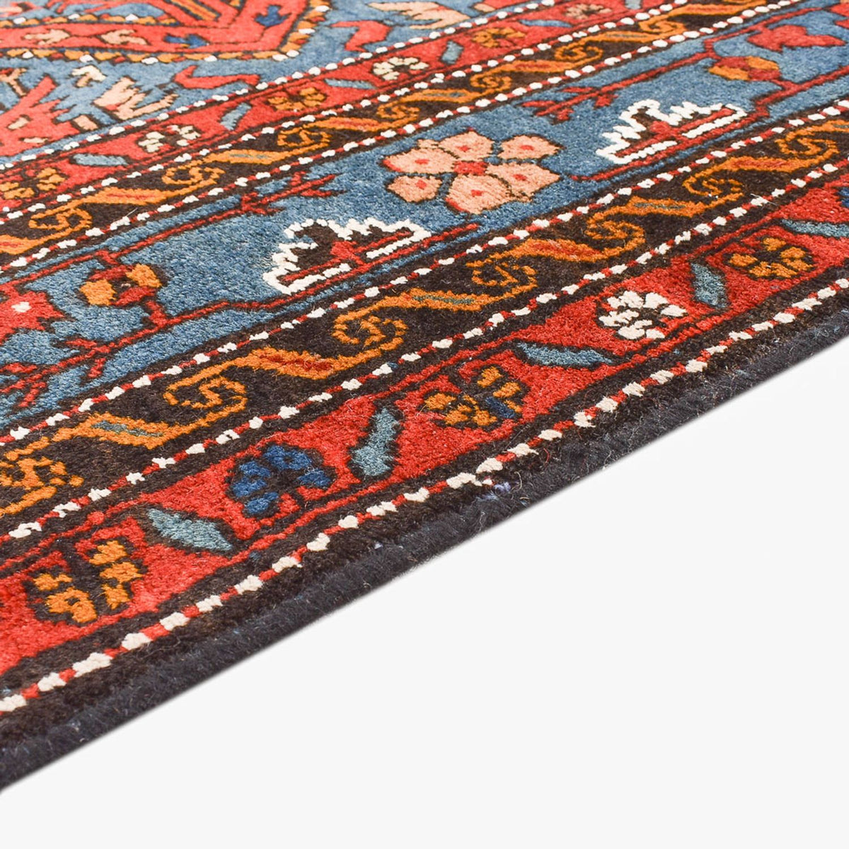 Alfombra persa - Nómada - 222 x 132 cm - multicolor