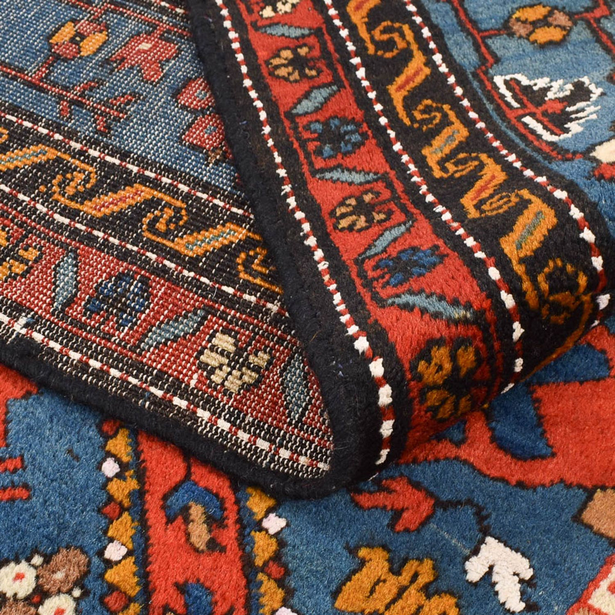 Alfombra persa - Nómada - 222 x 132 cm - multicolor