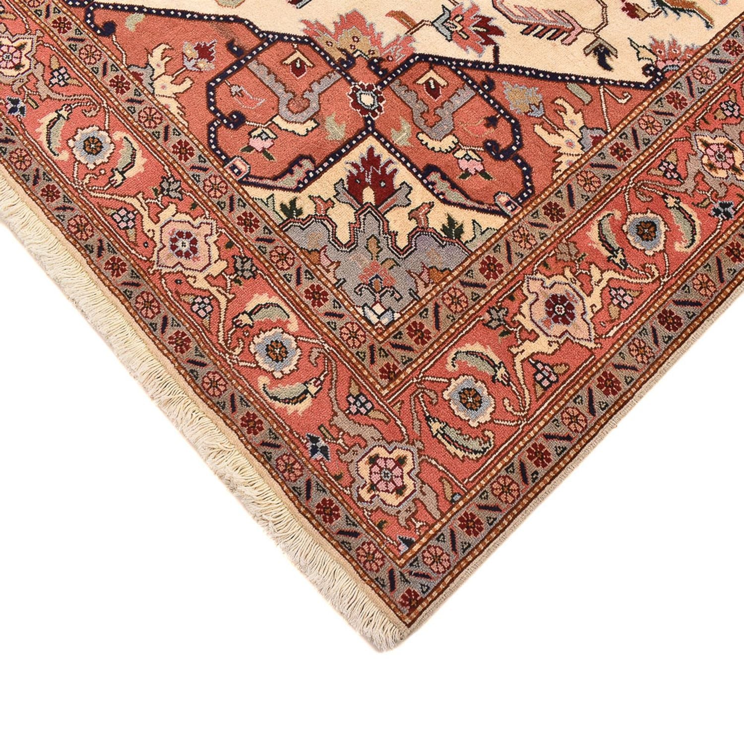 Alfombra Persa - Tabriz - Real cuadrado  - 205 x 200 cm - crema