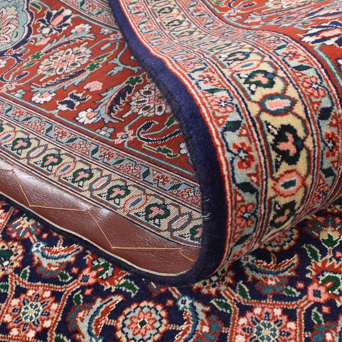 Alfombra Persa - Tabriz - Real cuadrado  - 203 x 200 cm - óxido