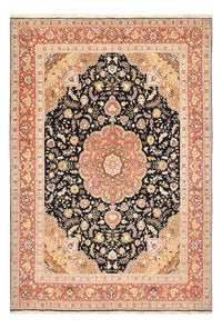 Alfombra Persa - Tabriz - Real - 357 x 248 cm - azul oscuro