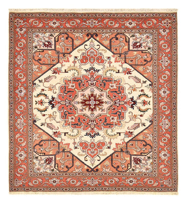 Alfombra Persa - Tabriz - Real cuadrado  - 216 x 195 cm - crema