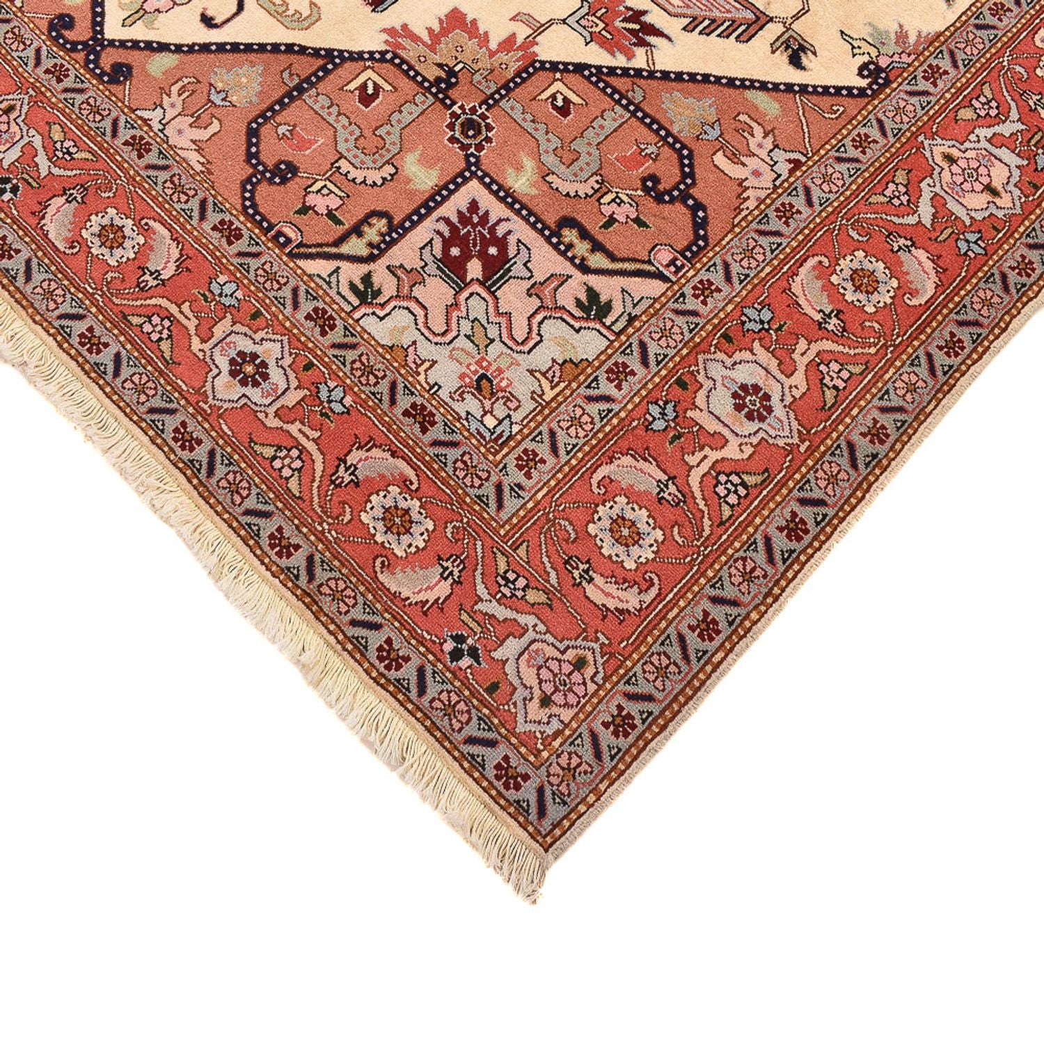 Alfombra Persa - Tabriz - Real cuadrado  - 216 x 195 cm - crema