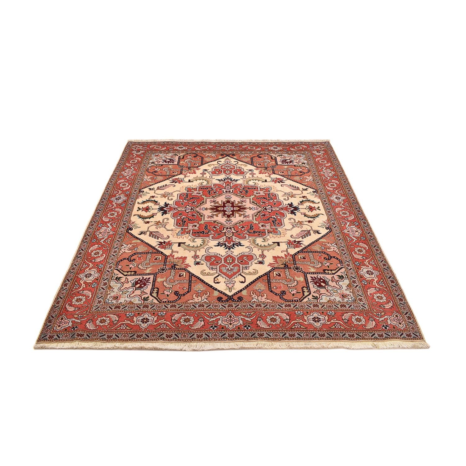 Alfombra Persa - Tabriz - Real cuadrado  - 216 x 195 cm - crema