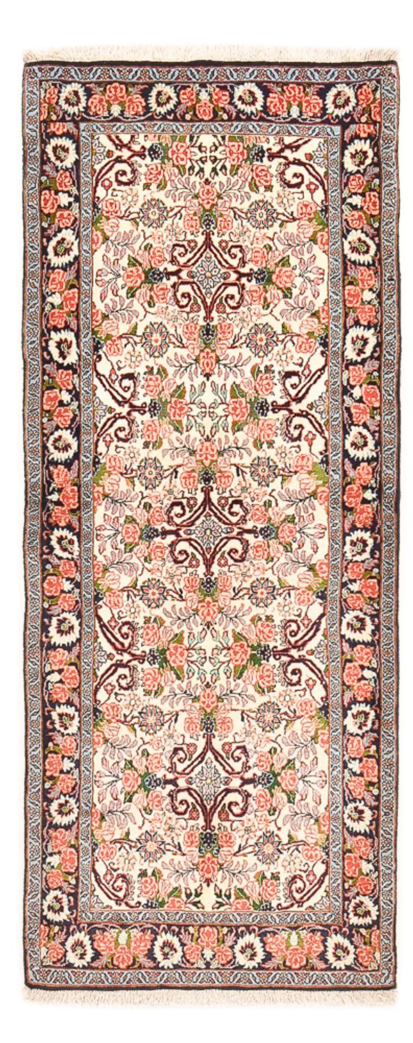 Alfombra de pasillo Alfombra persa - Bidjar - 196 x 82 cm - crema