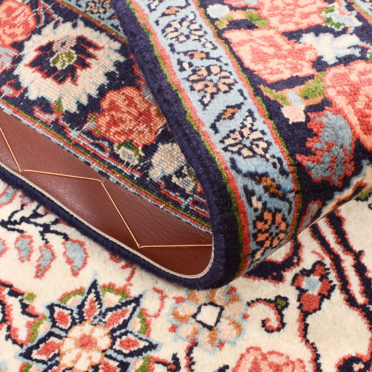 Alfombra de pasillo Alfombra persa - Bidjar - 196 x 82 cm - crema